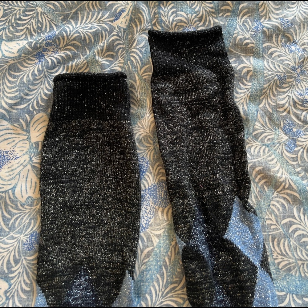 Prada sparkly knee high